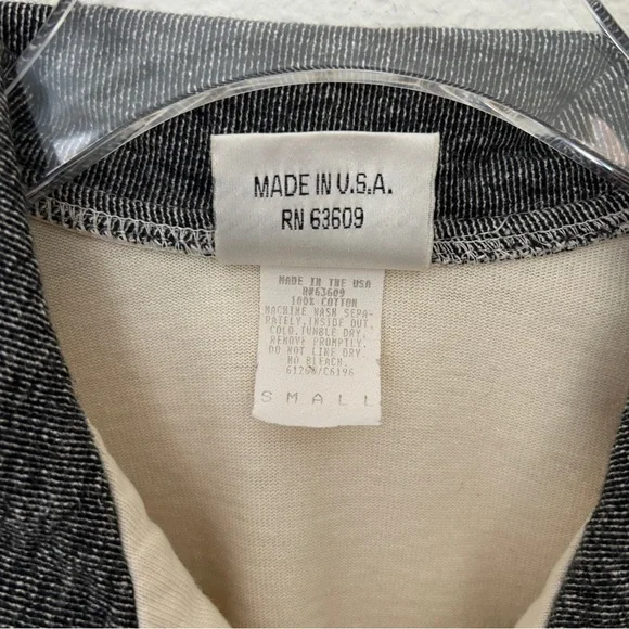 Minimalist French Girl Barn Jacket Coat Feminine Black Cream Size Small - Picture 10 of 11